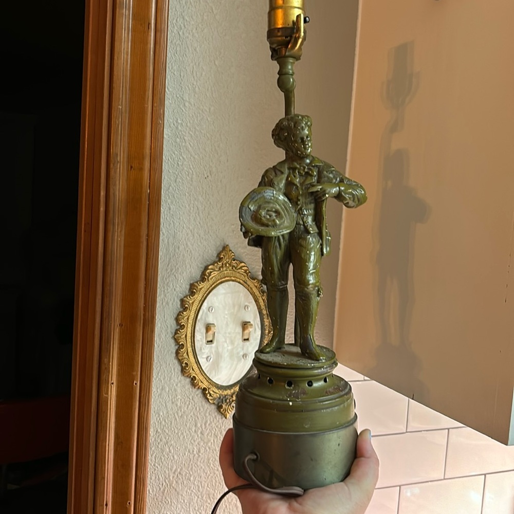 Vintage Leviton Figural Boy Lamp